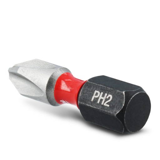 SKRUTKOVAČ PH2 Nárazový bit 25 mm vrták Philips s magnetickým hrotom