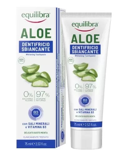 Equilibra bieliaca zubná pasta aloe 75 ml