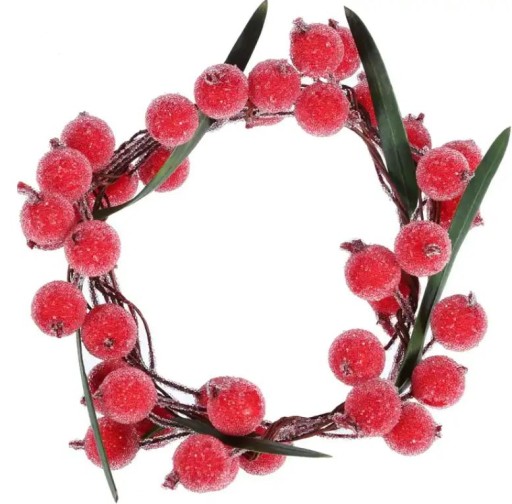 FROST RED UMELÝ Jarabina, 20 ks, ZÁVÄZOK, OZDOBY NA VIANOČNÝ STROMČEK, ČERKY