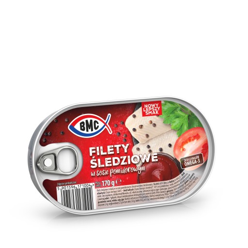 Filety zo sleďa v paradajkovej omáčke BMC 170g