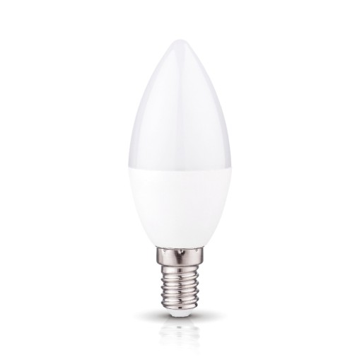 LED žiarovka na sviečku 6W E14, TEPLÁ BIELA 3000K