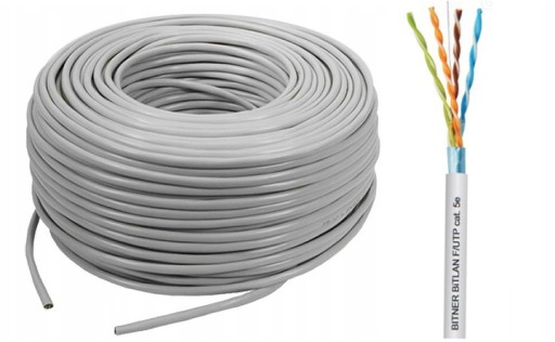 LAN KÁBEL 4x0,5mm FTP 24AWG kat. 5e 1 mil