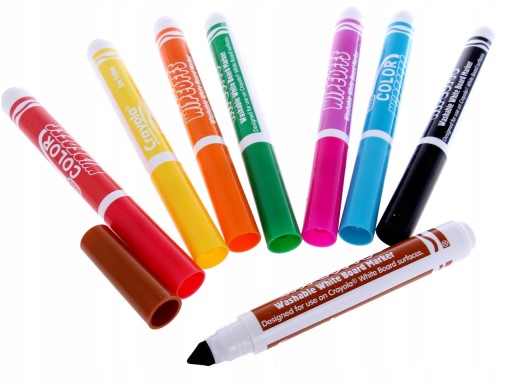 CRAYOLA Značkovače ZNAČOVAČE na BIELE tabuľu Značkovače DRY-ERASE 8 farieb