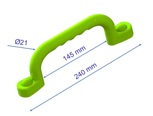 SLNKO - IHRISKO KĽUČKY 240 mm - 2 ks S VÁPENNÝMI SKRUTKAMI LGN