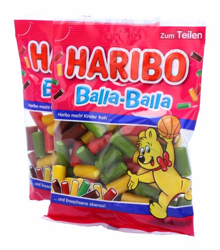 HARIBO Ovocné želé Balla-Balla Tuby 160g DE