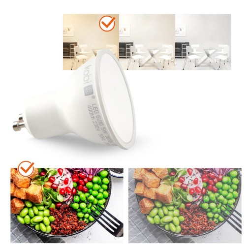 Sada halogénového svietidla LUMO11 chróm + LED GU10 5W teplá biela