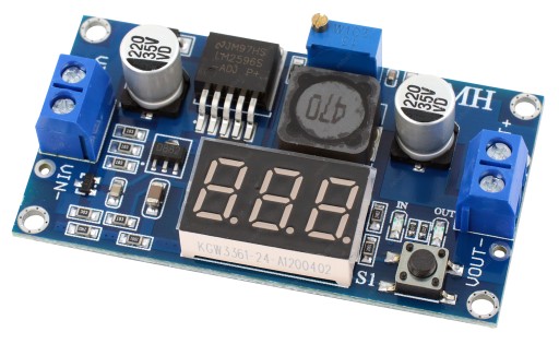 NAPÁJACÍ MENIČ VOLTMETER LM2596 RT0146 LED