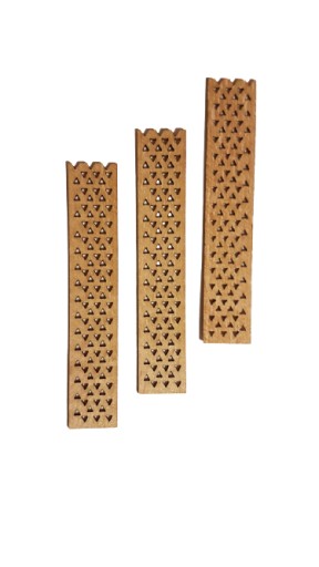 Drevený knôt na sójový vosk 8cm, OPENWORK, 3 ks