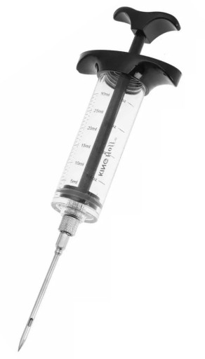 Striekačka na nakladanie, postriekanie mäsa marinádou, 30 ml
