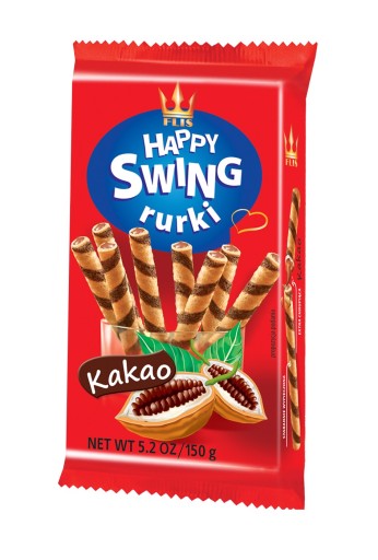 Flis Happy Swing trubičky s kakaovou príchuťou 150 g