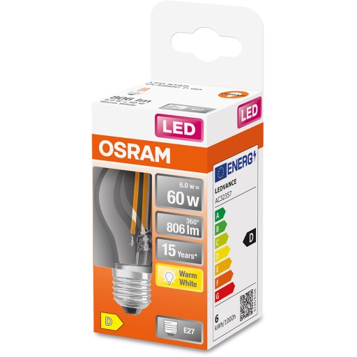 LED žiarovka SMALL BALL E27 6W = 60W 2700K OSRAM