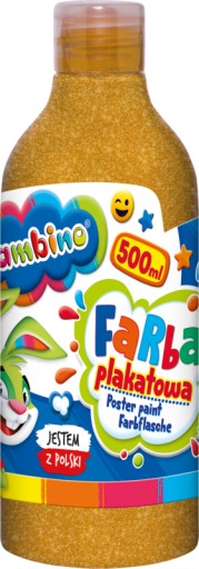 BAMBINO PLAGÁTOVÁ FARBA VO FĽAŠI 500 ml ZLATÁ