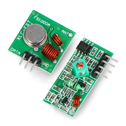 433 MHz Arduino rádiový vysielač + modul prijímača