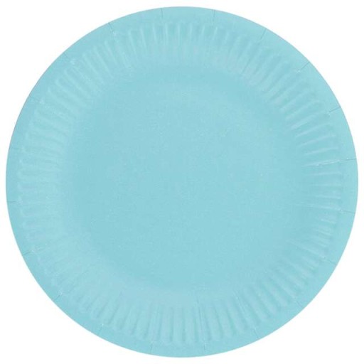 okrúhle klasické papierové TANIERE MODRÉ x6