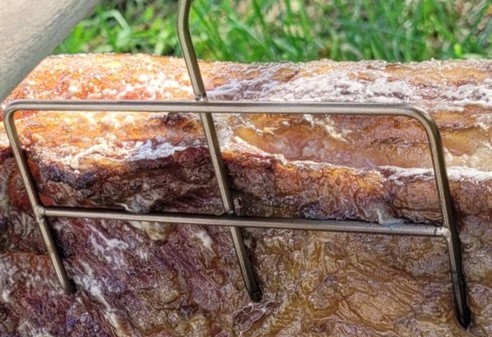 B-303 Nerezový udiarenský hák na slaninu, rebierka, masť, filé