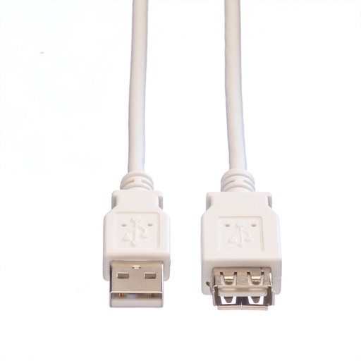 Predlžovací kábel USB 2.0 A-A, M/F 3m 480 Mbit/s
