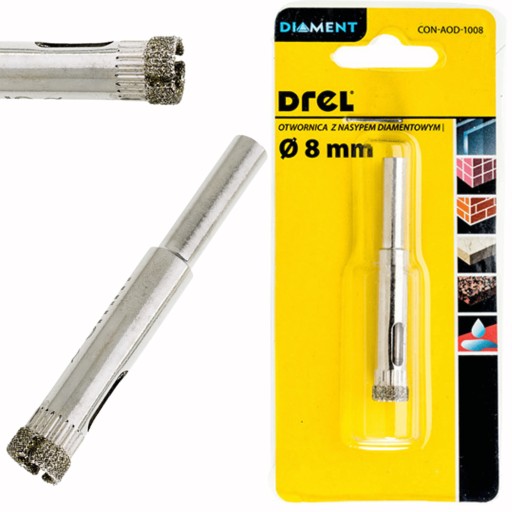 DIAMANTOVÁ OTVOROVÁ PÍLA FRÉZA NA PIRÁČOVÉ OBKLADY 8mm