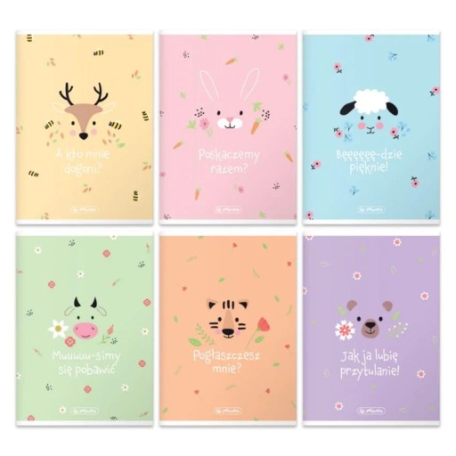 Zápisník A5, 16 štvorcových listov, Pastel Cute