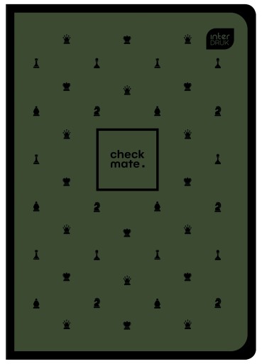 Notebook A5/60 Mriežka 70g SoftTouch Chess Interprint