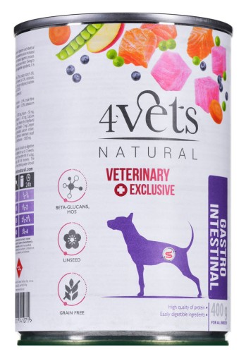 4VETS NATURAL Gastro Intestinal Dog 400g