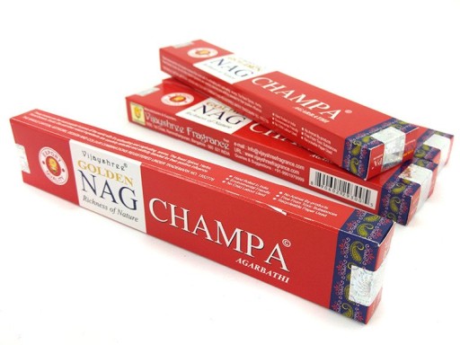 NAG CHAMPA VIJAYSHREE ZLATÉ INDICKÉ VONNÉ TYČINKY