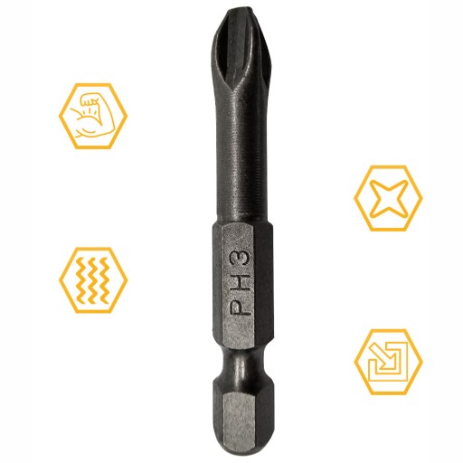 PH3 SKRUTKOVACIE HROTY BIT 50mm CROSS PHILLIPS TORSION COBIT 1ks