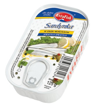 Rybie konzervy SARDINKY V REPKOVOM OLEJU 125g