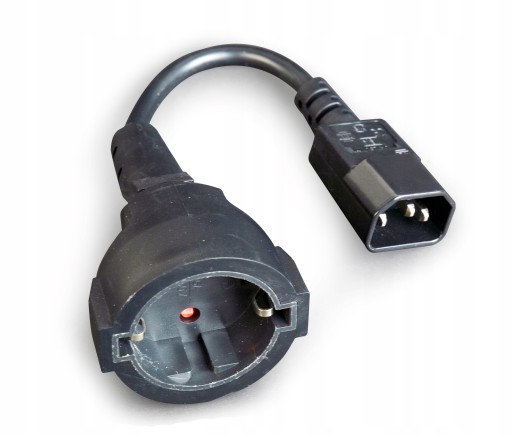 Napájací adaptér IEC320 C14 SCHUKO (F) kábel 15cm