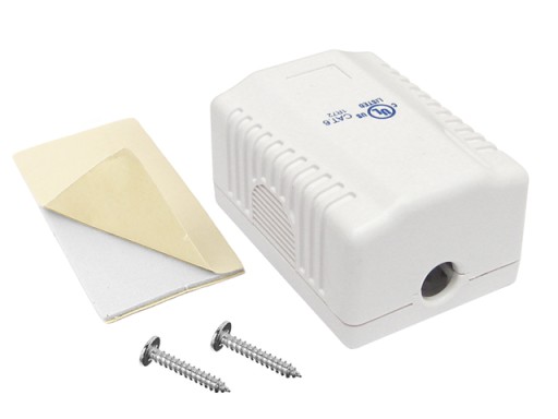 Zásuvka 1x RJ45/8P8C cat.6 UTP povrchové LSA kontakty LogiLink