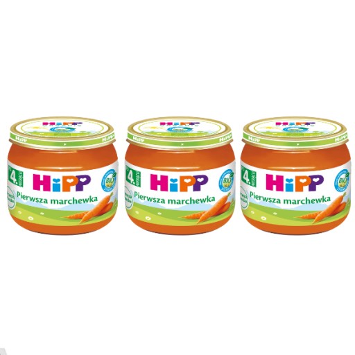 HiPP BIO Prvá mrkvička po 4. mesiaci 3x80g