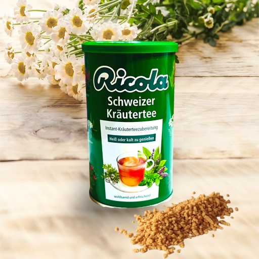 Ricola bylinný čaj na bolesť hrdla 200g.