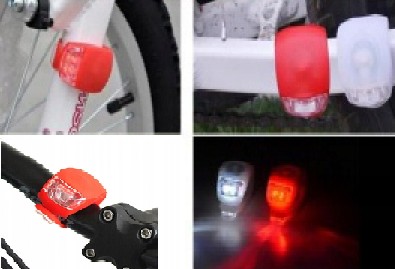 LED BICYKLOSVETLO PREDNÉ ZADNÉ 2ks + BATÉRIE