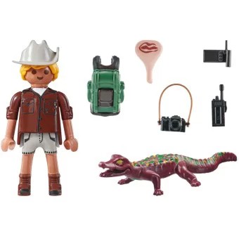 PLAYMOBIL 71168 VYŠETROVATEĽ S ALIGATOROM