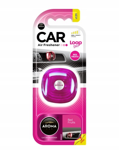 VÔŇA DO AUTA AROMA CAR LOOP GEL ČERVENÉ OVOCIE