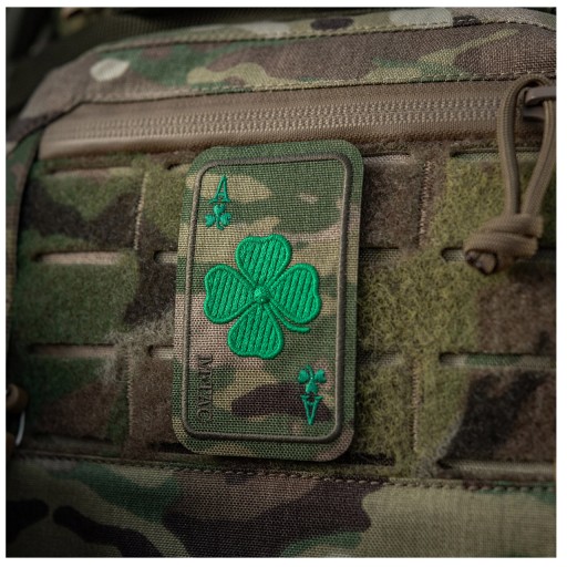 NÁŠIVKA NA VELCRO LUCKY AS CLOVER M-TAC VYŠÍVKA MULTICAM