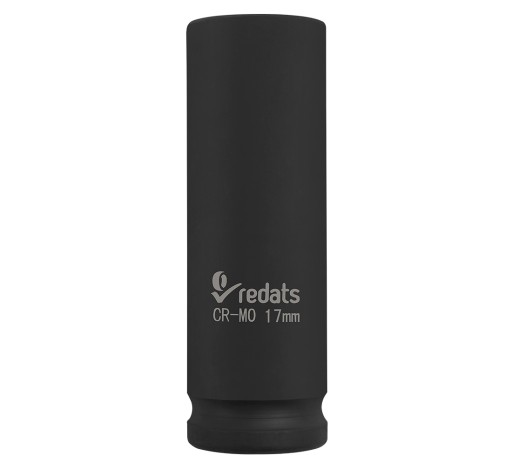 Nárazová objímka 17 mm dlhá pre kolesá s 1/2'' kľúčom