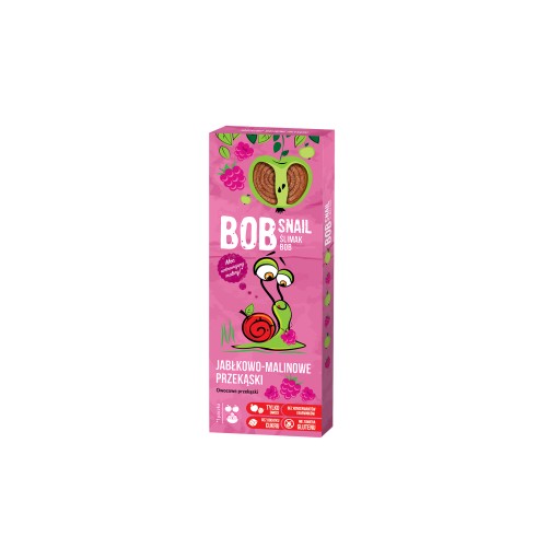 BOB SLIMÁK Jablkovo-malinový snack bez cukru 30g