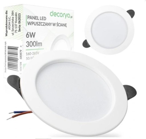 Halogénové SLIM 6W okrúhle stropné LED svietidlo