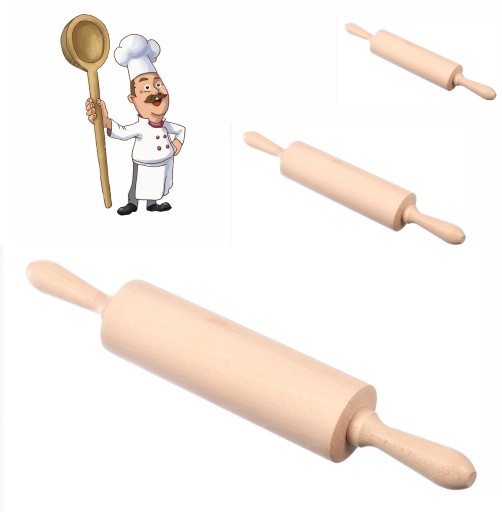 Drevený valček 37cm TRADIČNÝ NATURAL
