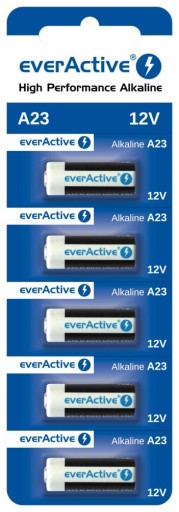 5x alkalické batérie pre diaľkové ovládanie everActive A23 12V