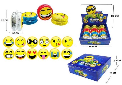 JOJO YO-YO SMILE 5,5CM ARKÁDOVÁ HRA ŽIARENÁ