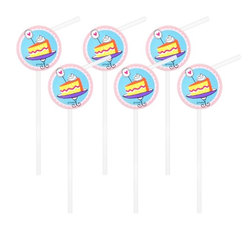 Slamky Tubes Birthday Kinderbal Party 6 ks.
