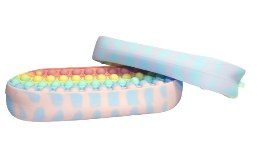 Dúhový peračník POPPIT ANTISTRESOVÝ KRÁLIK FIDGET 21CM E1341 EMAJ