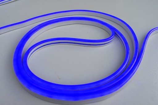 LED neónová modrá 12V FLEX 6x12 mm IP67 - 1 meter