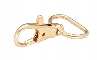 CRABINER KEYRING kovový 20mm zlatá rybka 2ks SKU 363