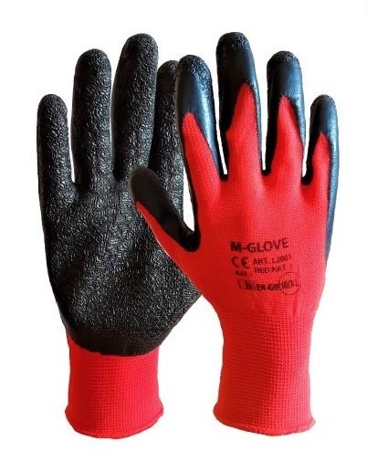 Ochranné pracovné rukavice LATEX, porézne, dobré