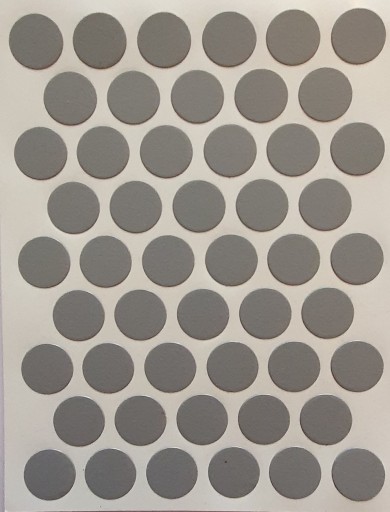 Nábytkové čiapky samolepiace 14mm - monumental grey - 50 ks.
