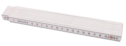 ABS vodotesný skladací meter, 2m biely meter