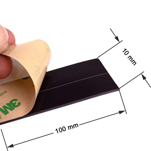 NEODYMOVÁ MAGNETICKÁ PÁSKA 3M lepidlo SILNÁ ATRAKCIA 10cm / 10mm / 1,5mm