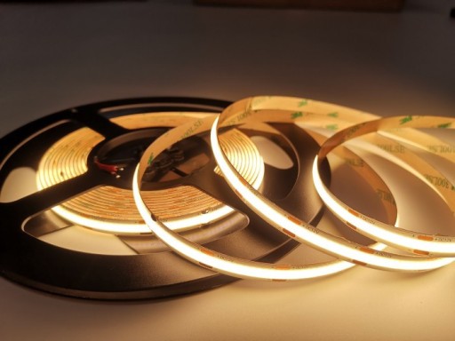 COB LED PÁS 12V 8W/m 1m 3000K Teplý Neon LINE 8mm HOMOGEN.
